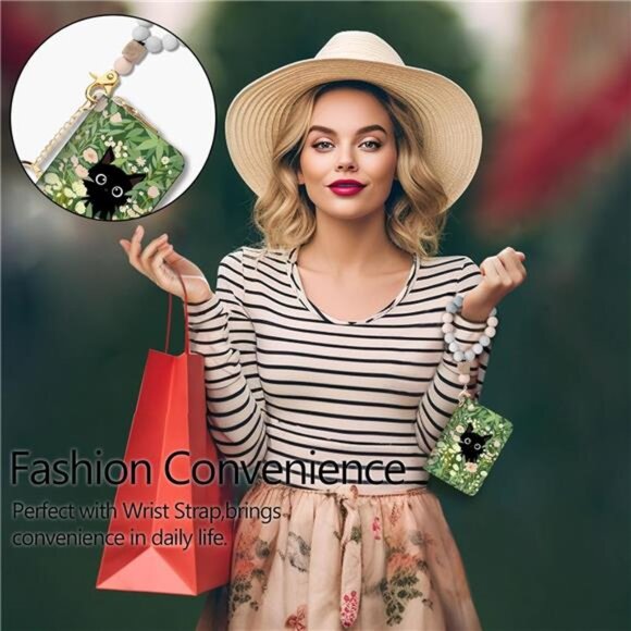 Women's Black Cat Floral RFID Wallet Black Cat Floral - Picture 2 of 6